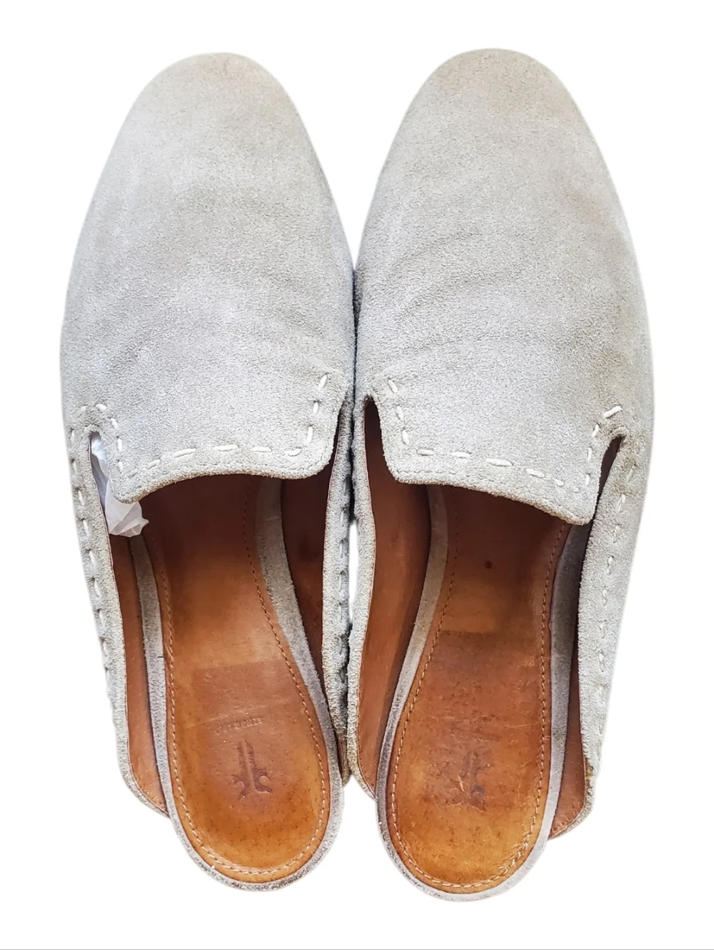 Frye Gwen Pickstitch Slide Loafer In Ash Size 7.5 Woman Western Boho Feminine